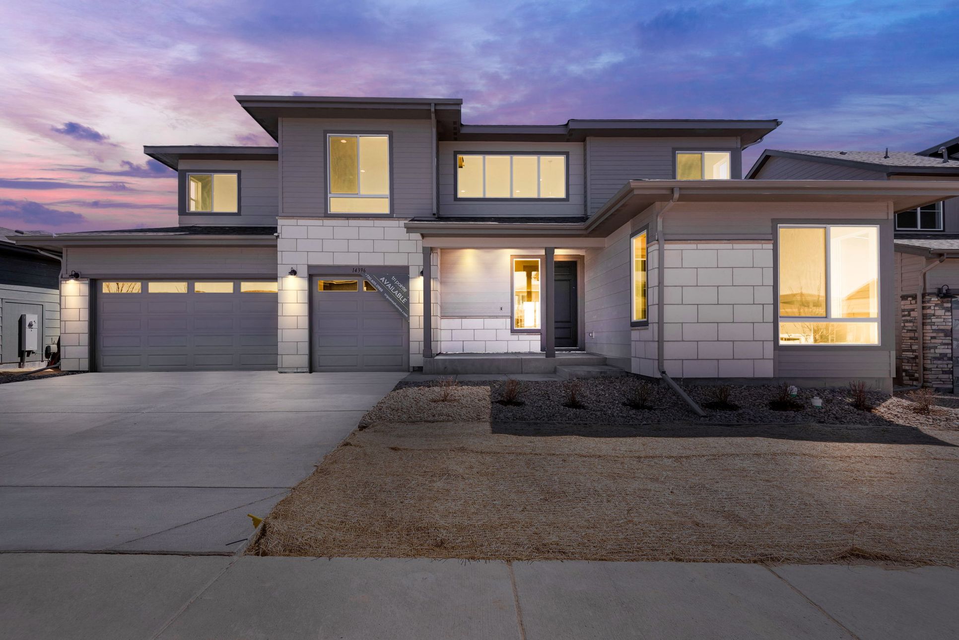 14396 Shasta Daisy Point | Front Exterior:Modern Prairie style exterior