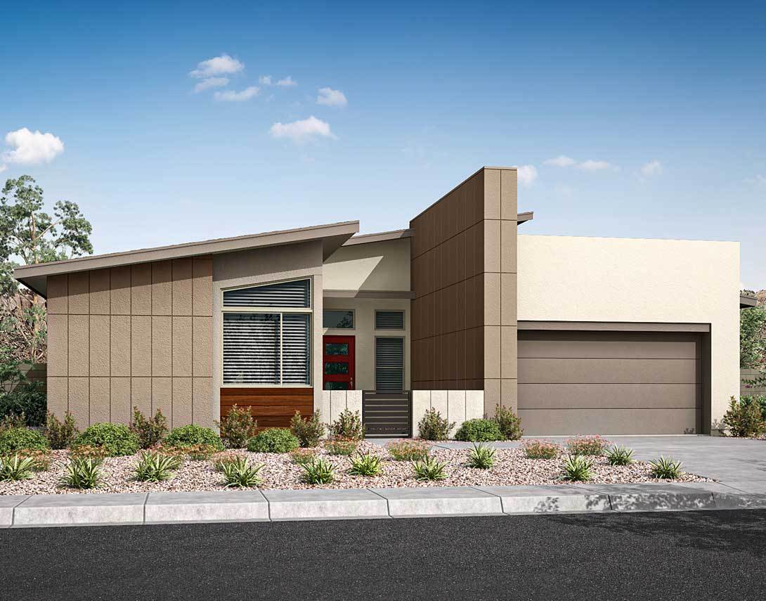 Residence 1 | Elevation A:New Century Modern