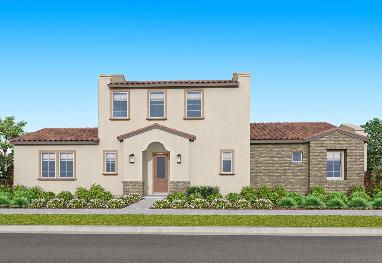 Lavender Plan 3X Exterior Style A:New Mission