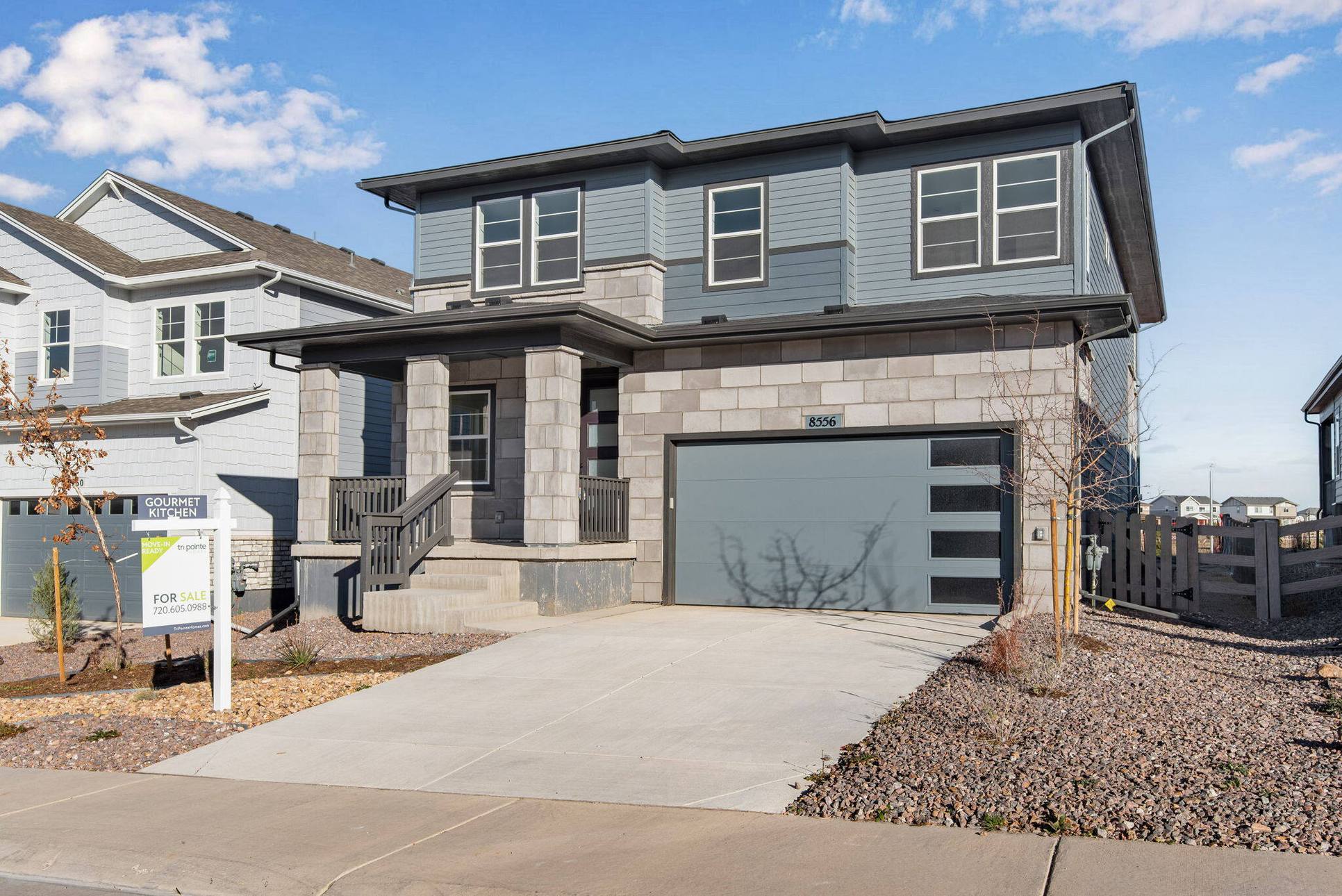 8556 Eckley Street:Modern Prairie style exterior