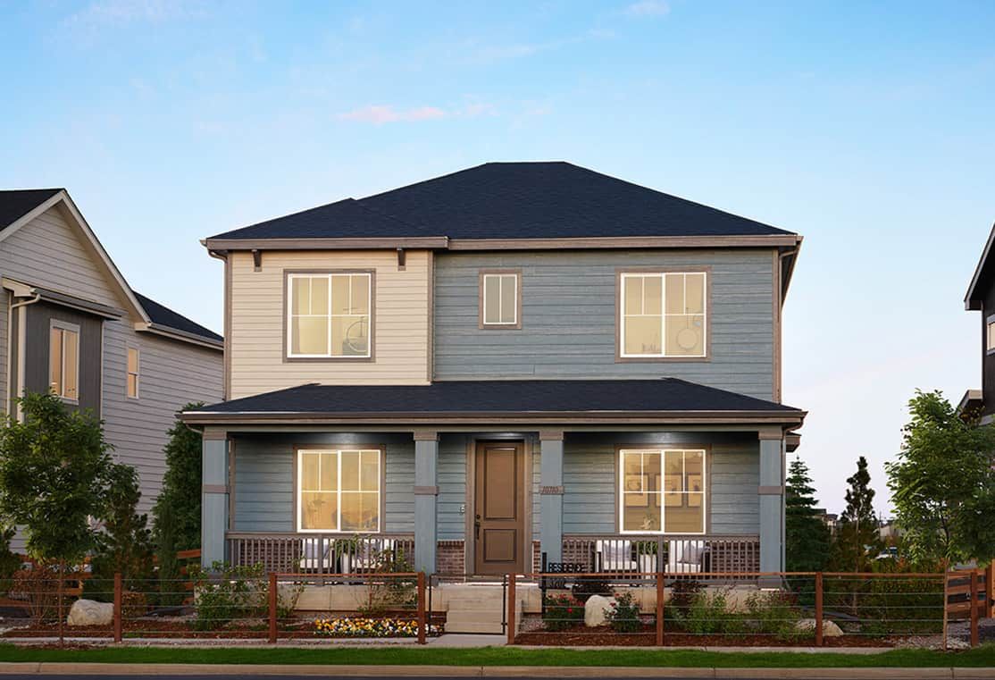 Plan 3202 Model Home:Modern Prairie Style Exterior