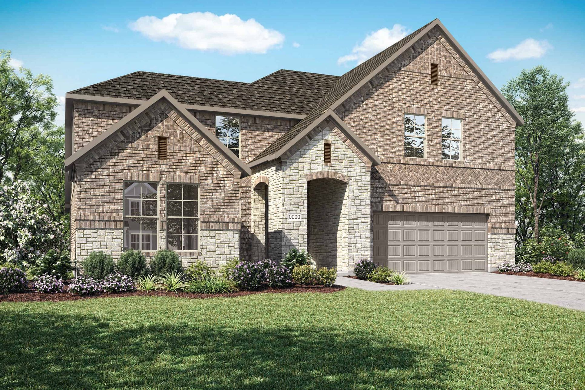 Elevation Rendering:Exterior Style C