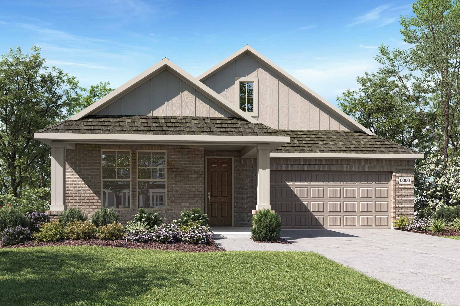 Elevation Rendering:Exterior Style H