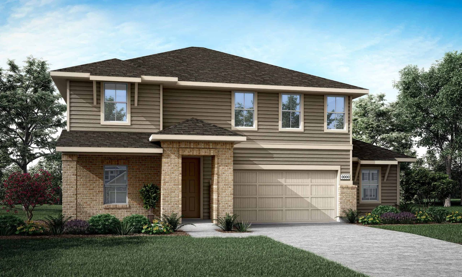 Exterior Rendering:Brazos - Exterior Style B