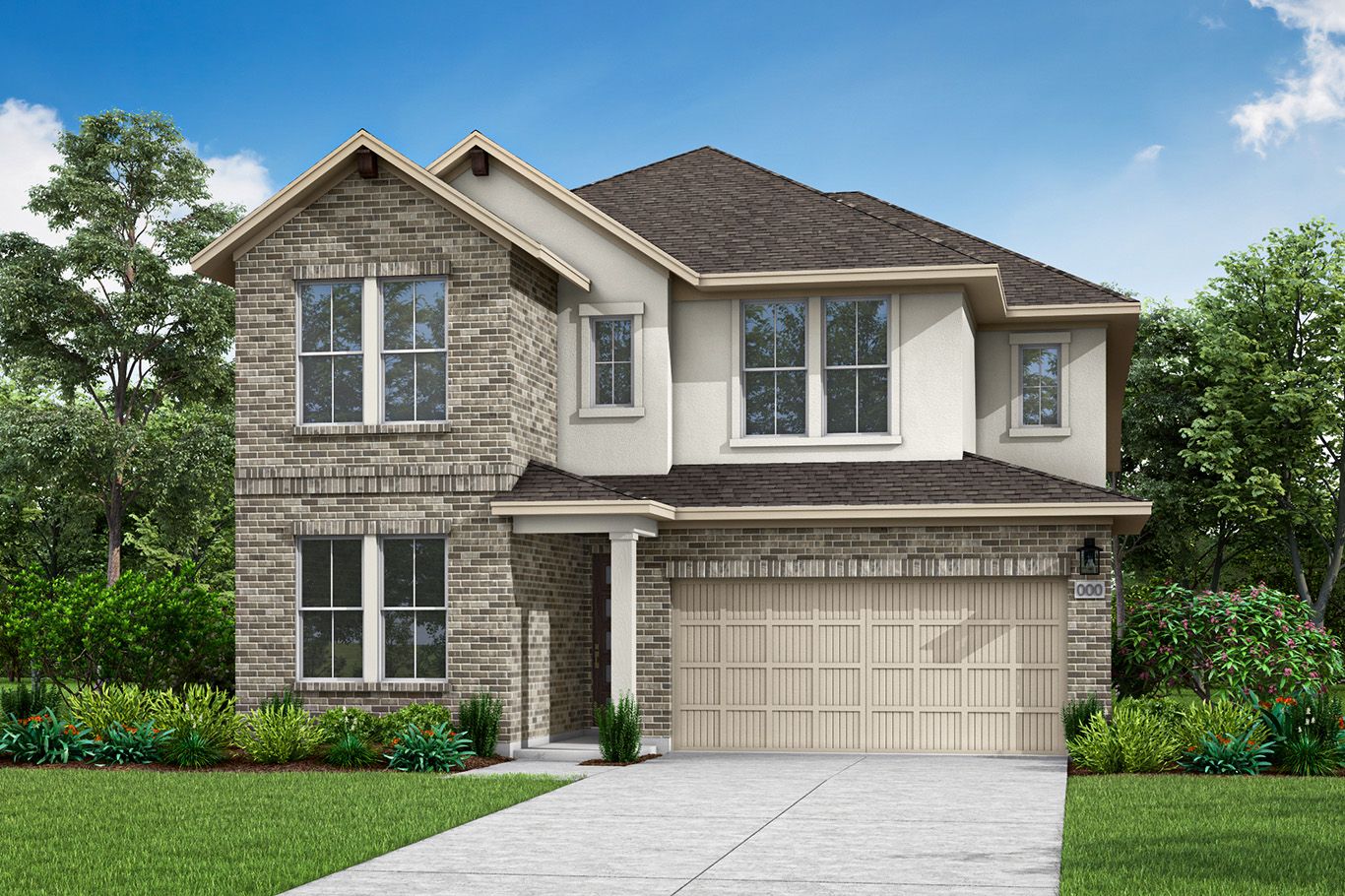 Linden Floor Plan:Exterior Style A