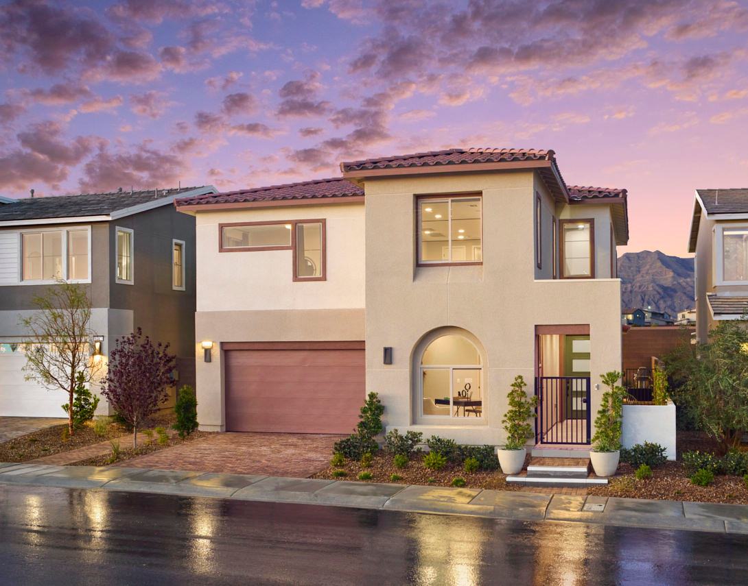 Front Exterior:Plan 3 Model at Azure Park