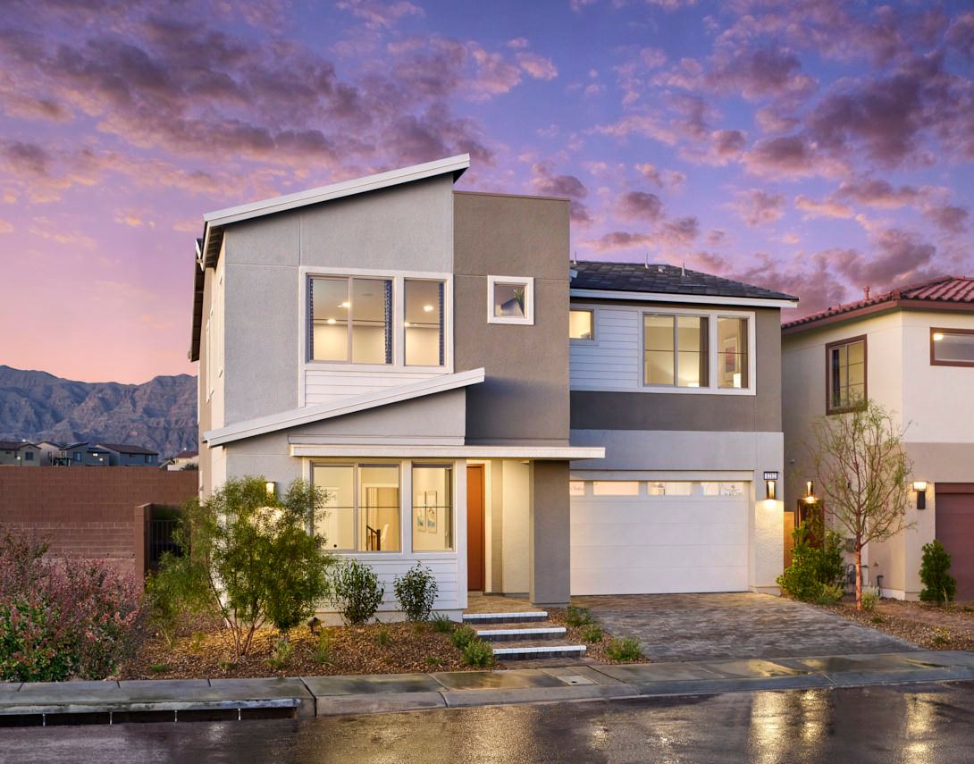 Front Exterior:Plan 4 Model at Azure Park