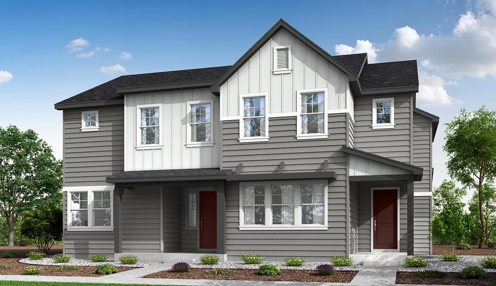Sugar Mill Village Plan 2 Modern Farmhouse Exterio:Plan 2 - Modern Farmhouse Exterior (A)