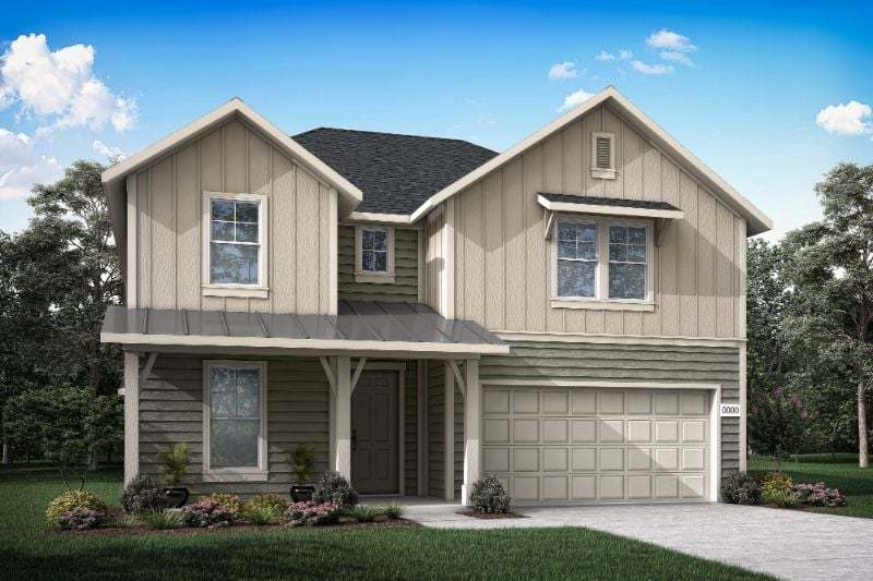 Elevation Rendering:Exterior Style J