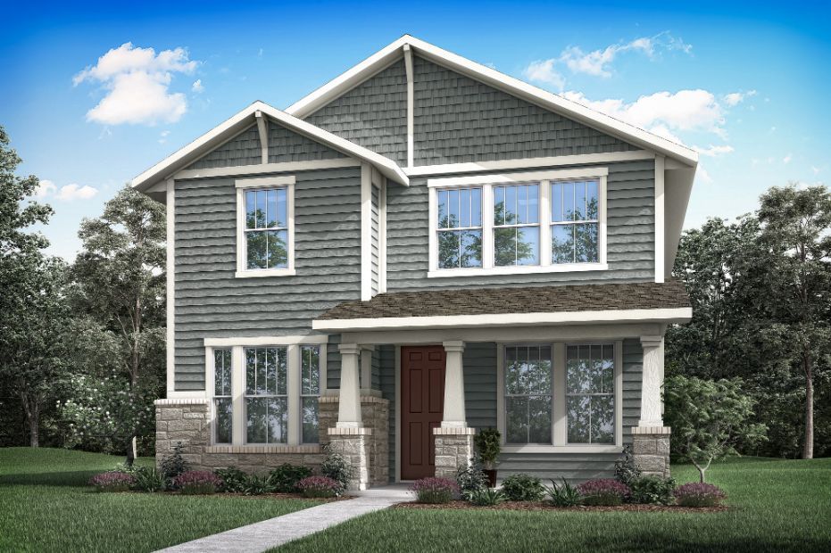 Landau Elevation Rendering:Exterior Style B