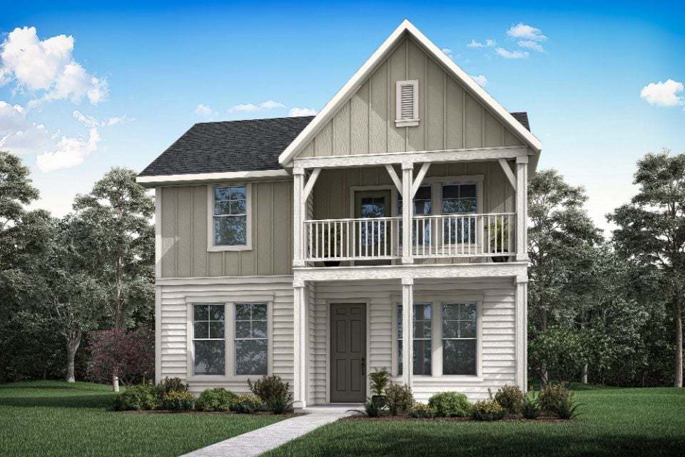 Landau Elevation Rendering:Exterior Style D