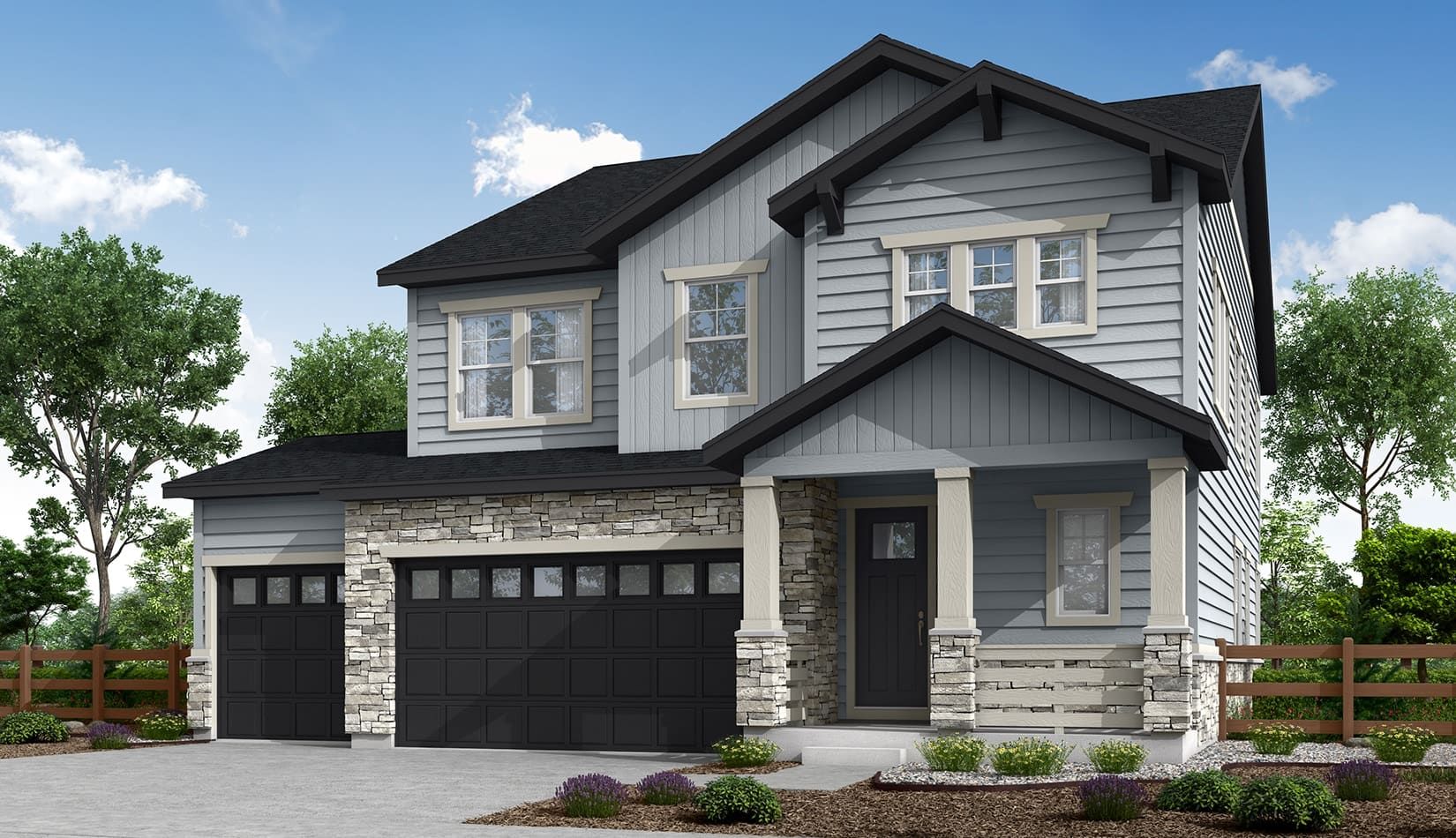 Prelude Plan 3504 A:Modern Craftsman Style Exterior