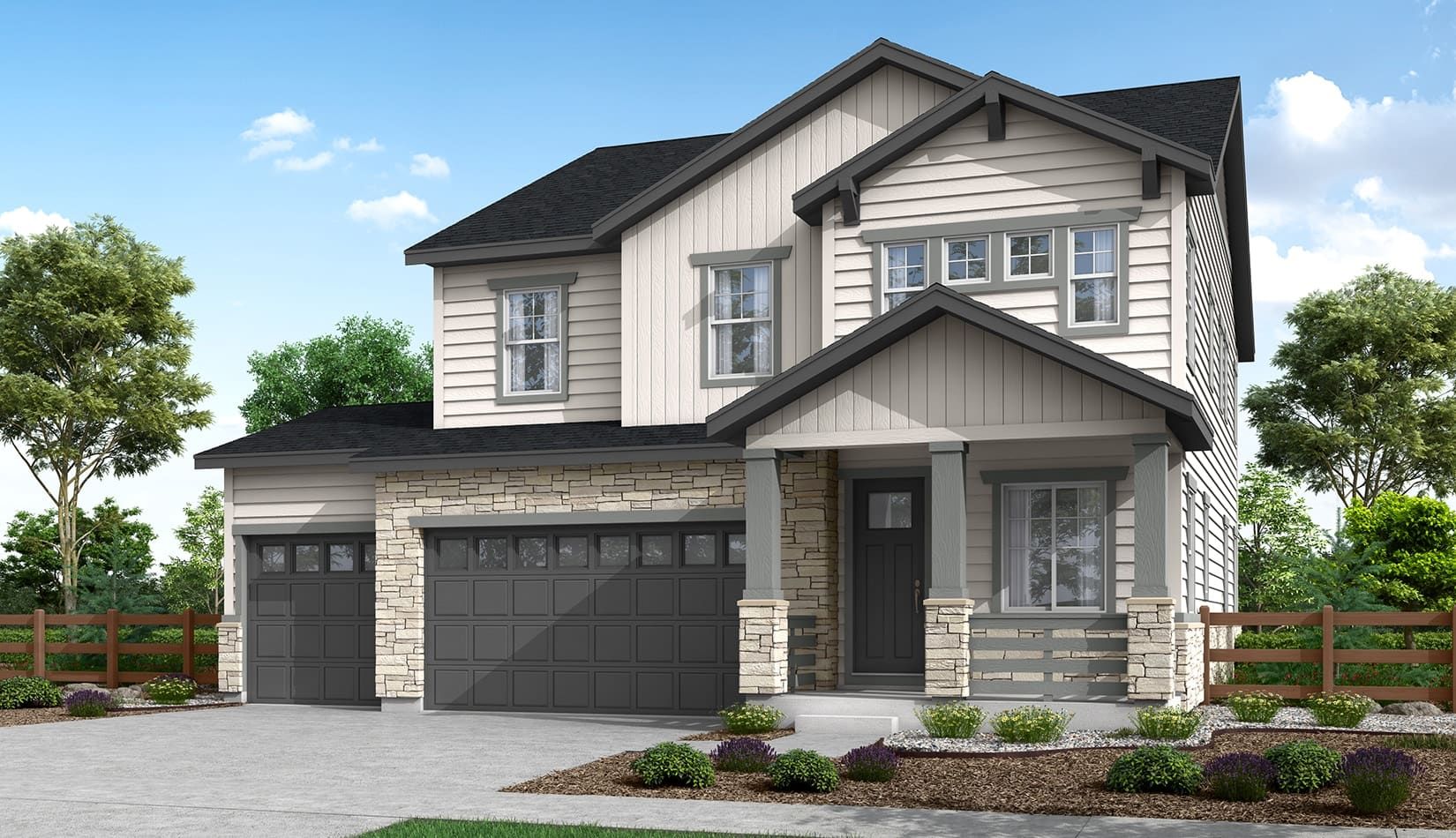 Prelude Plan 3503 A:Modern Craftsman Style Exterior