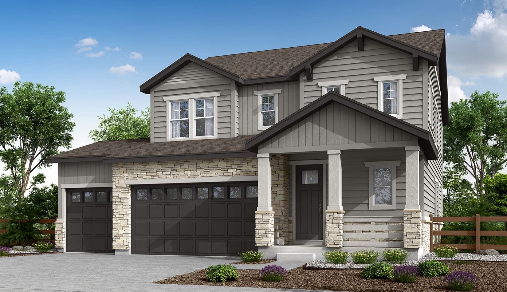 Prelude Plan 3502 A:Modern Craftsman Style Exterior
