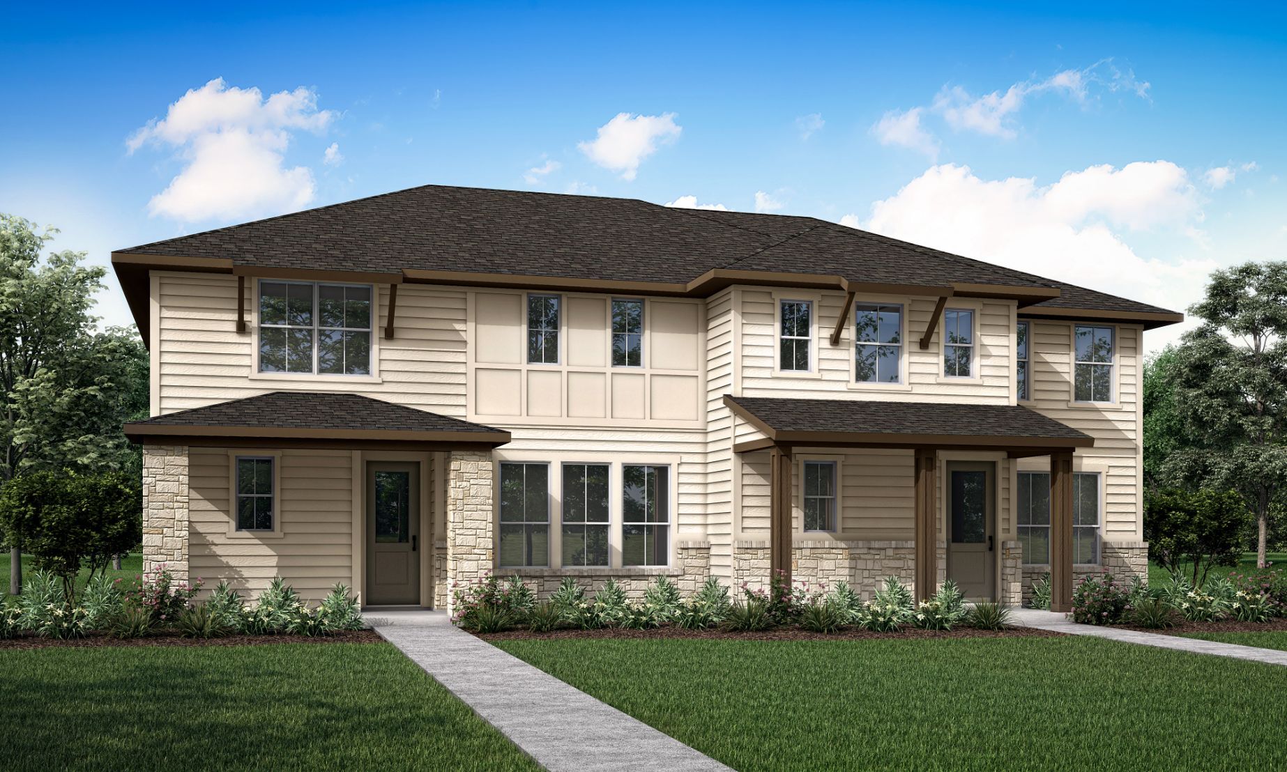 Representative Duplex Building:Lily C and Chicory C