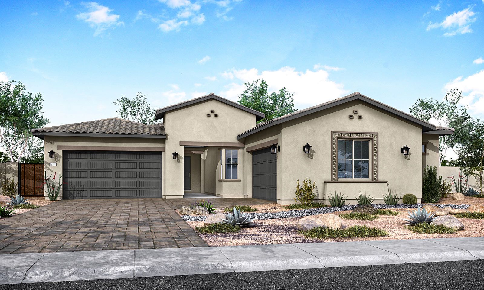 Pecan Plan 58-6:Spanish Exterior Style A