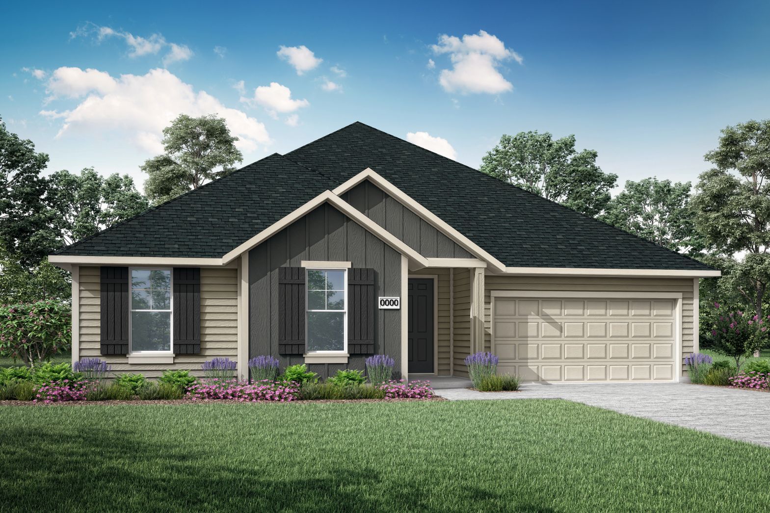Carson Exterior Rendering:Exterior Style J