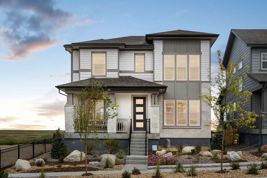 Plan 3202 C:Modern Prairie Style Exterior