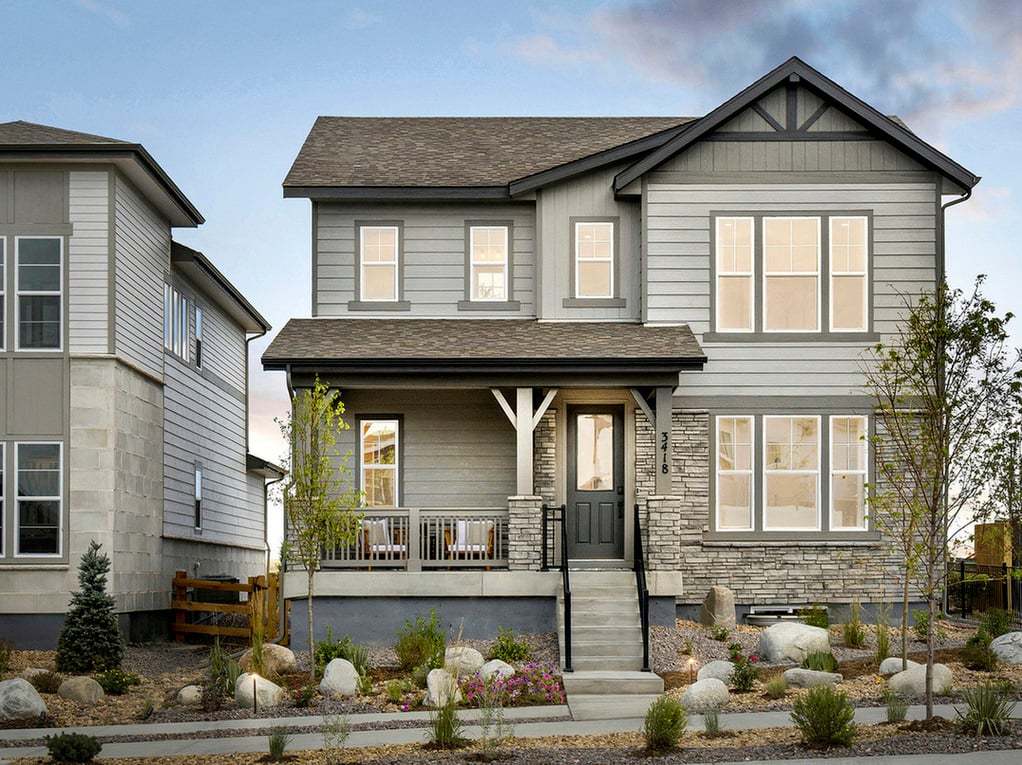 Plan 3203 B Model Home:Colorado Ranch Style Exterior