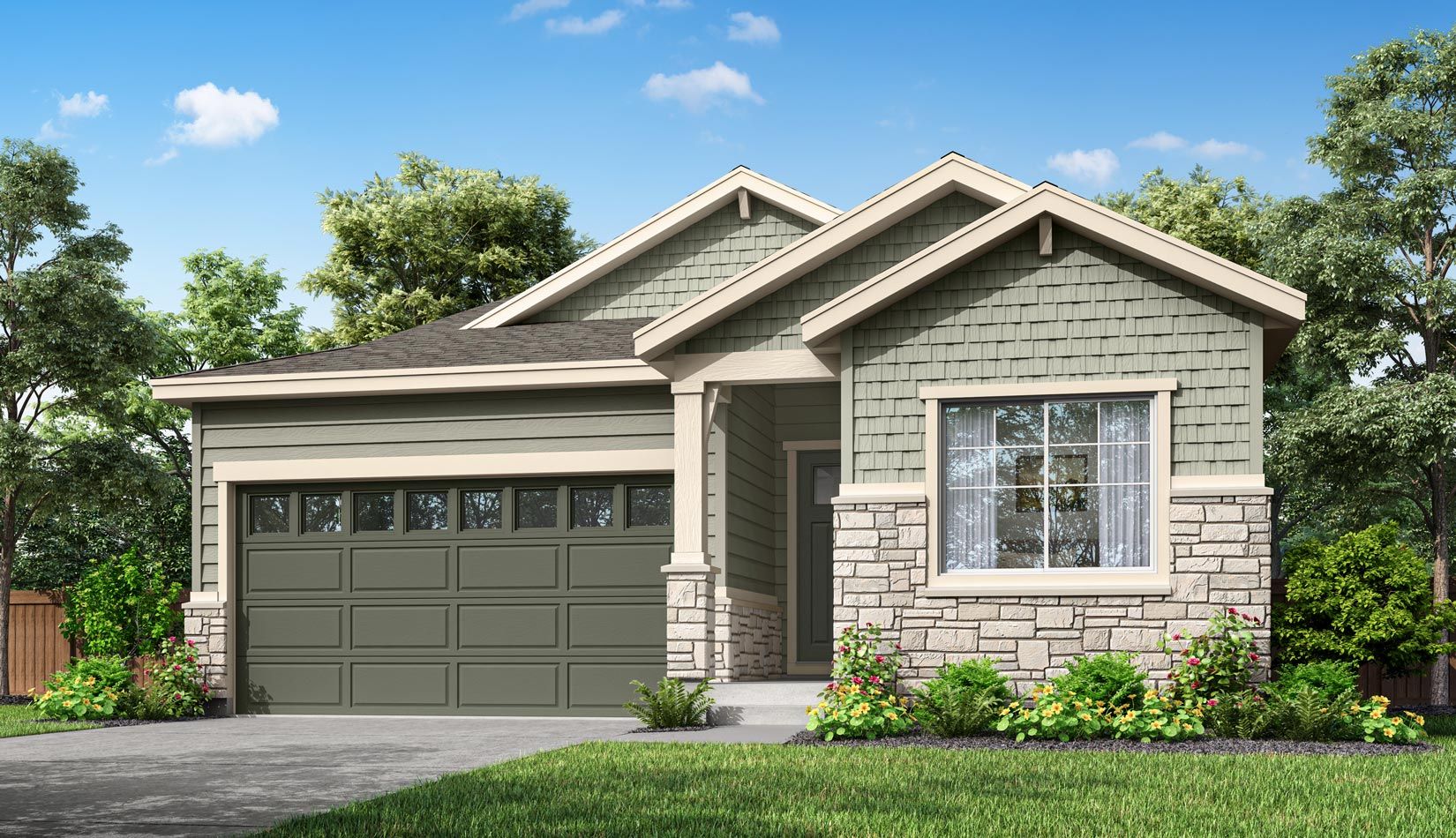 Plan 3510 B:Colorado Cottage Style Exterior