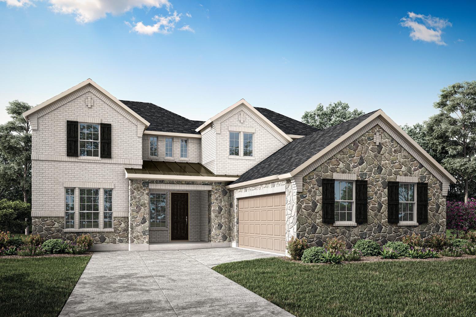 Elevation Rendering:Exterior Style D