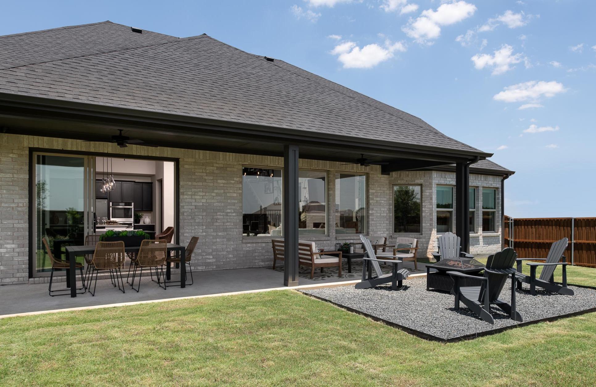 Covered Patio:Brayden Model Home