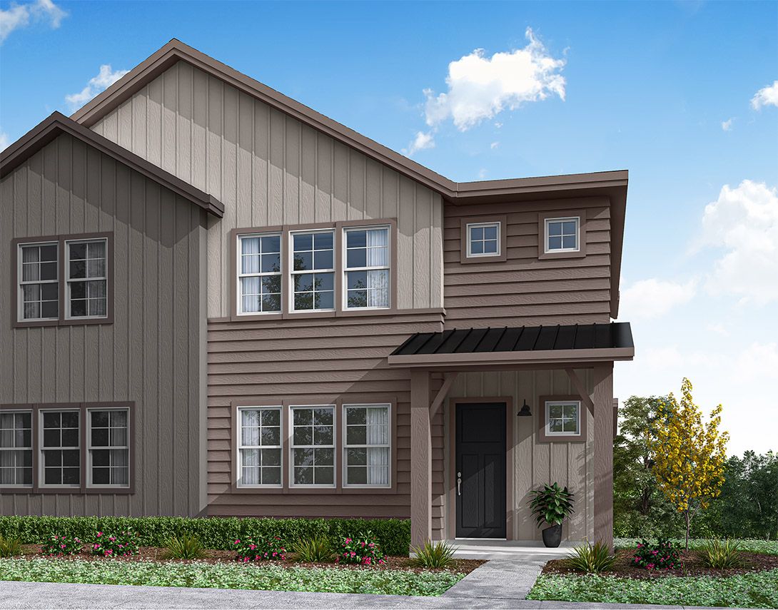 Plan E | Exterior Rendering:Example of Farmhouse Style Exterior