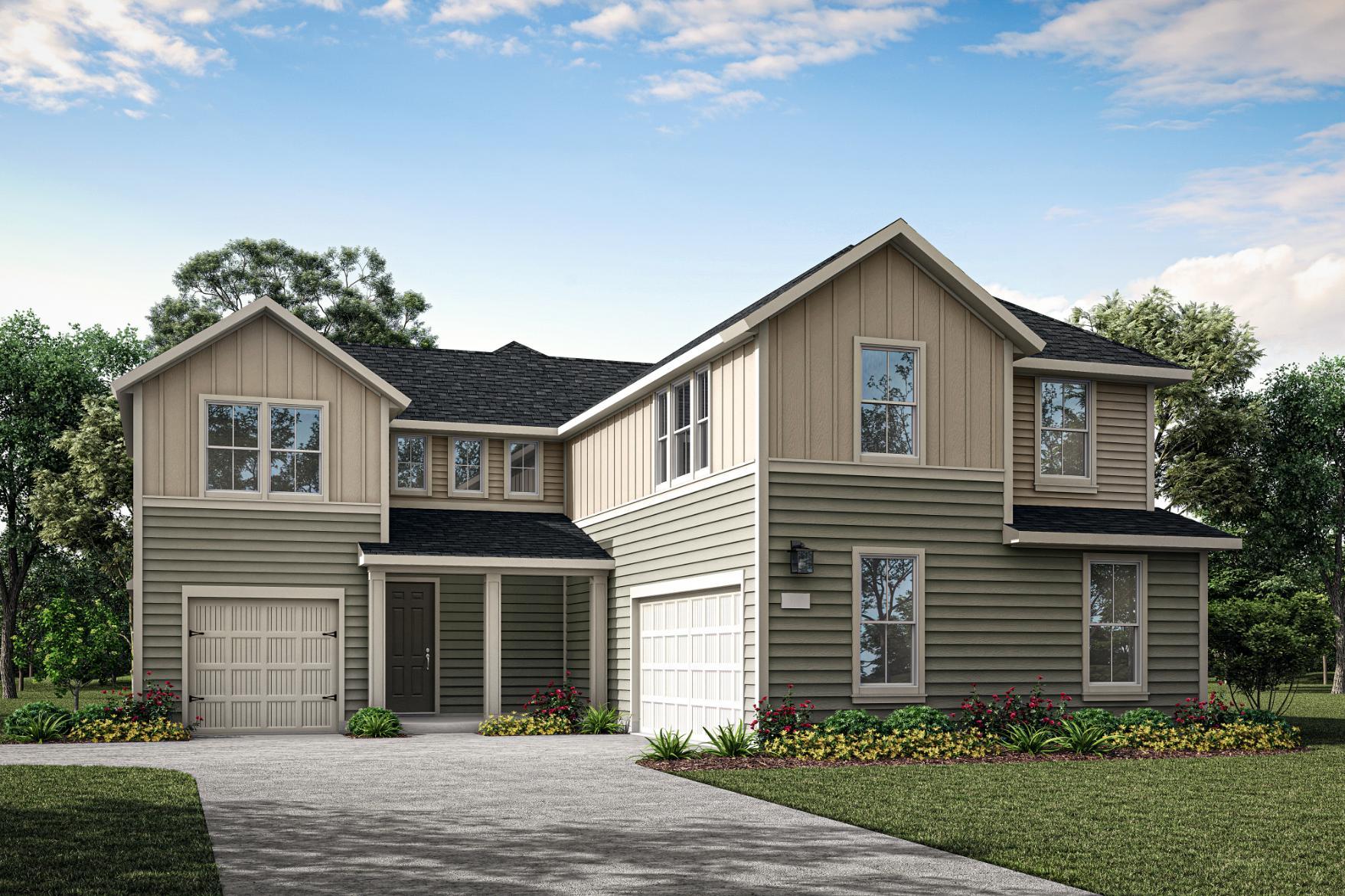 Elevation Rendering:Exterior Style J