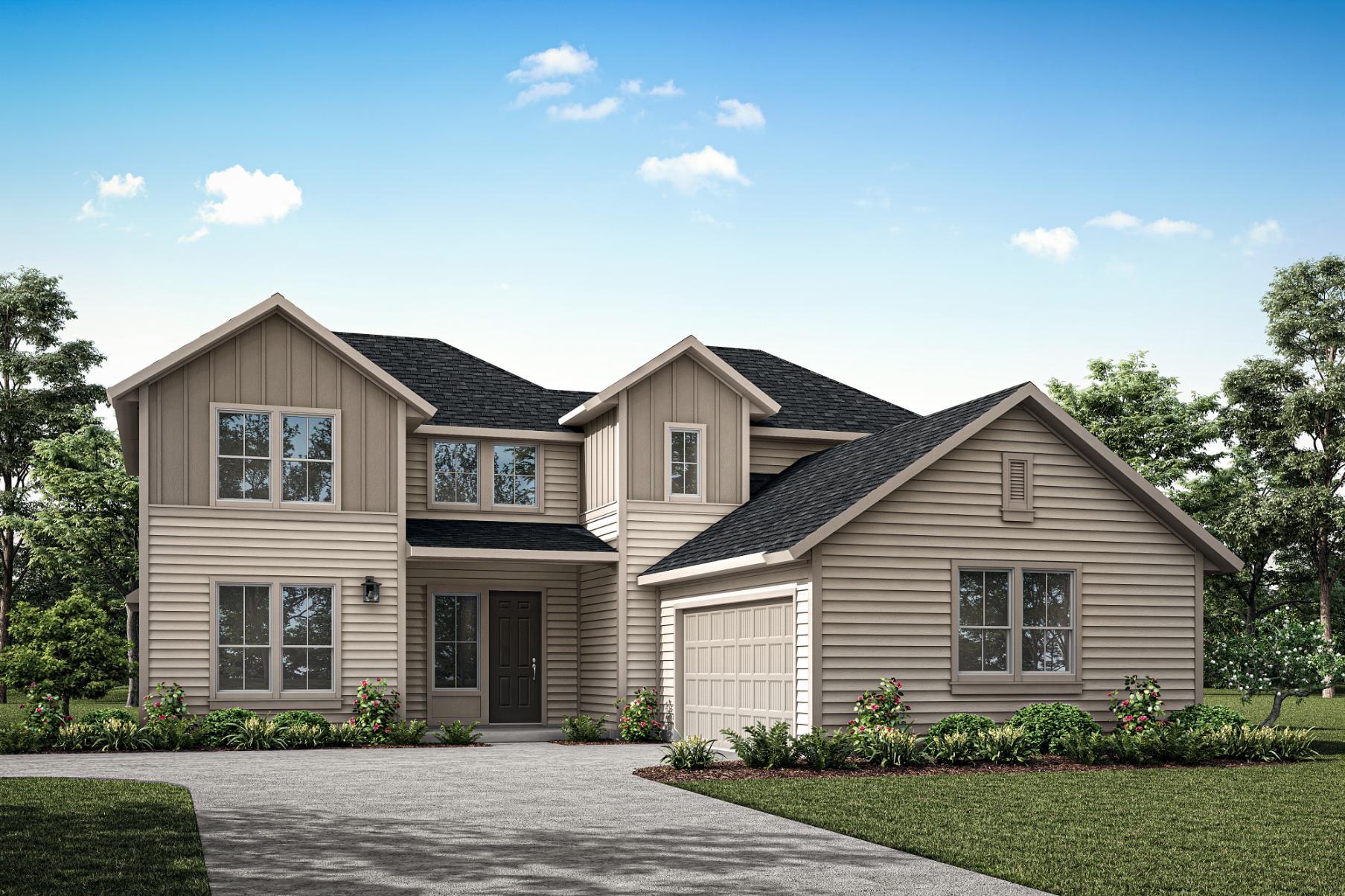 Elevation Rendering:Exterior Style J