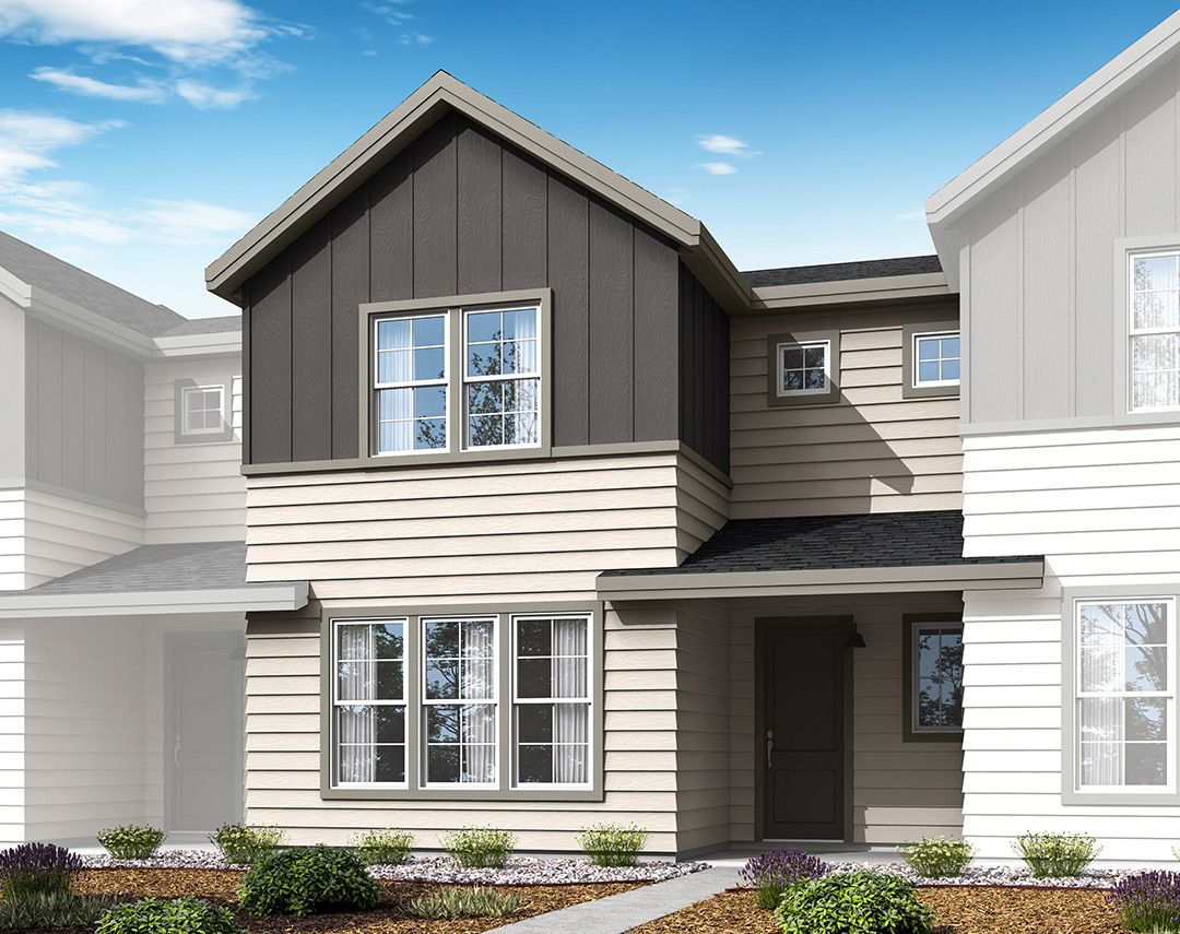 Plan A | Exterior Rendering:Example Plan A Farmhouse Exterior