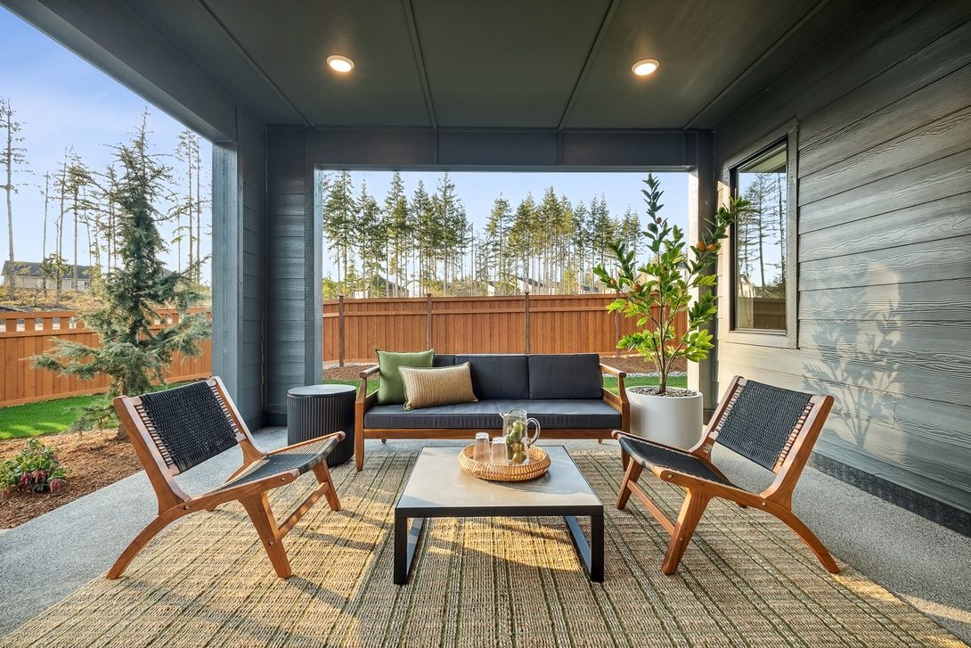 Plan A-290 Model Home:Covered Outdoor Living