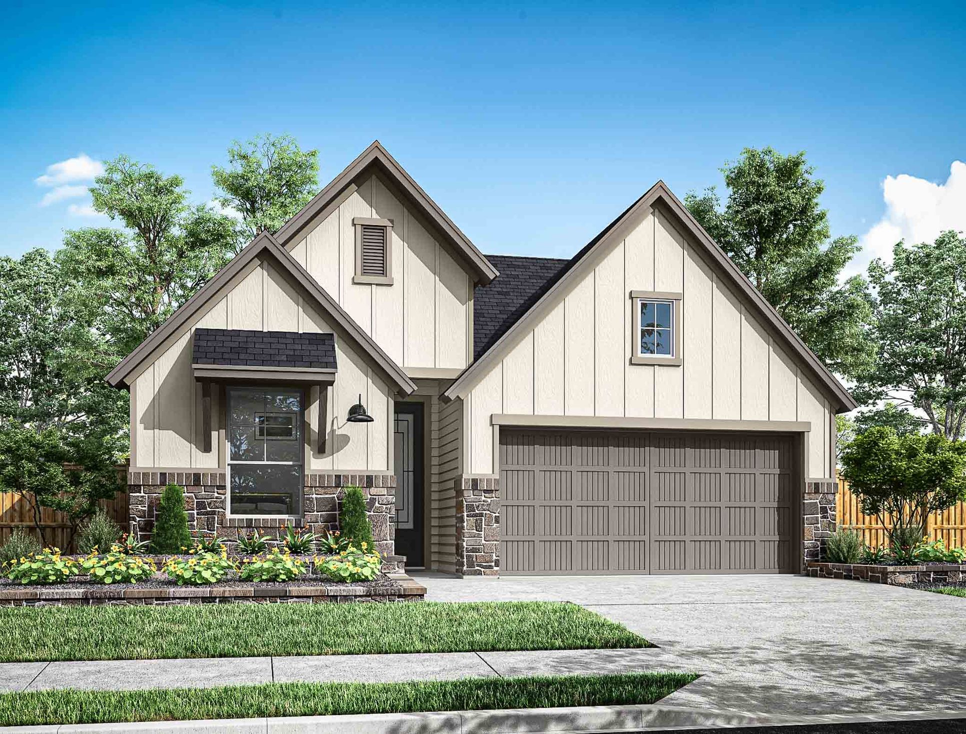 Garden Glen at Clopton Farms:Bluebird Plan | Representative Only | Elevation D