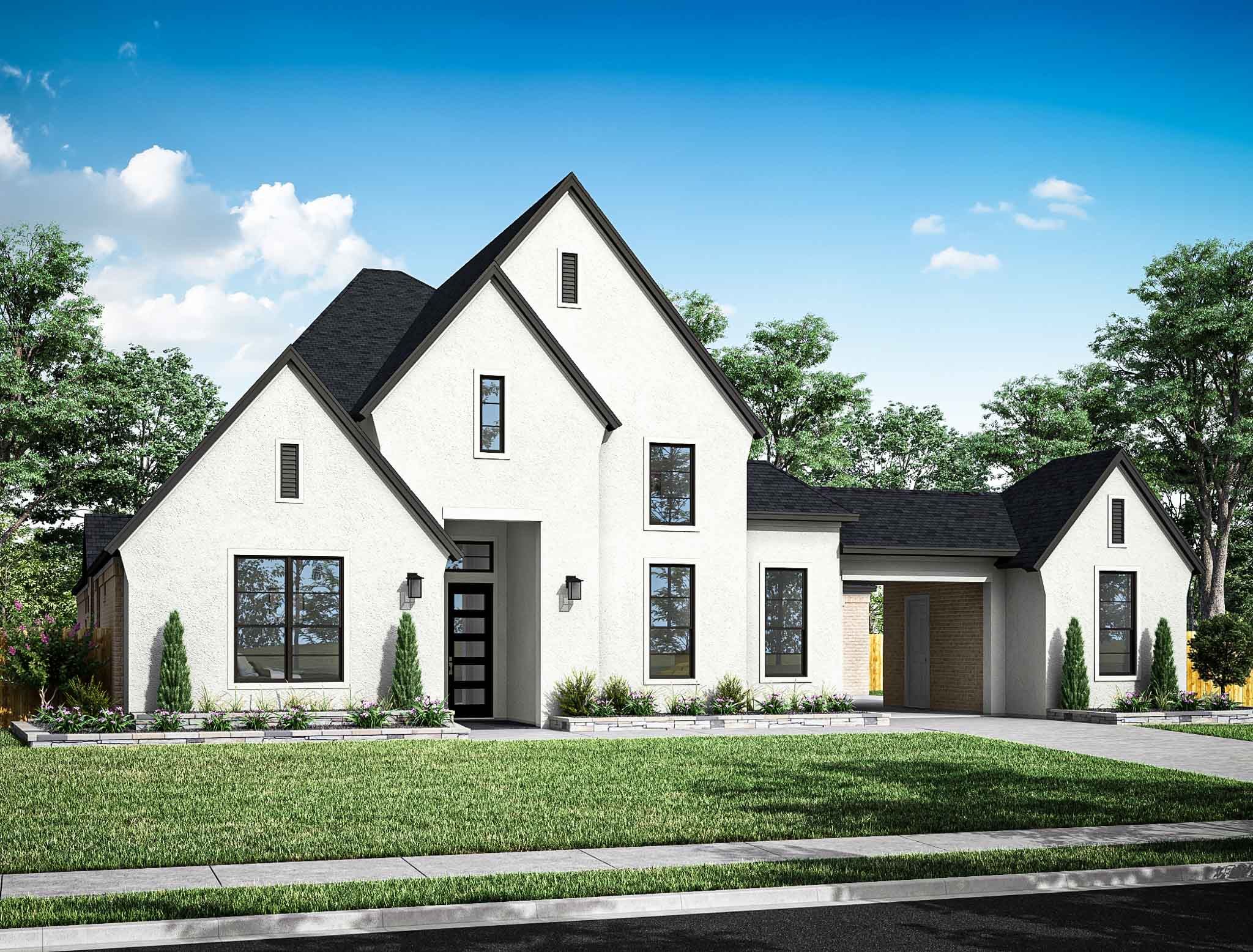 Sienna 80':Representative Only | Carignan Plan | Elevation E