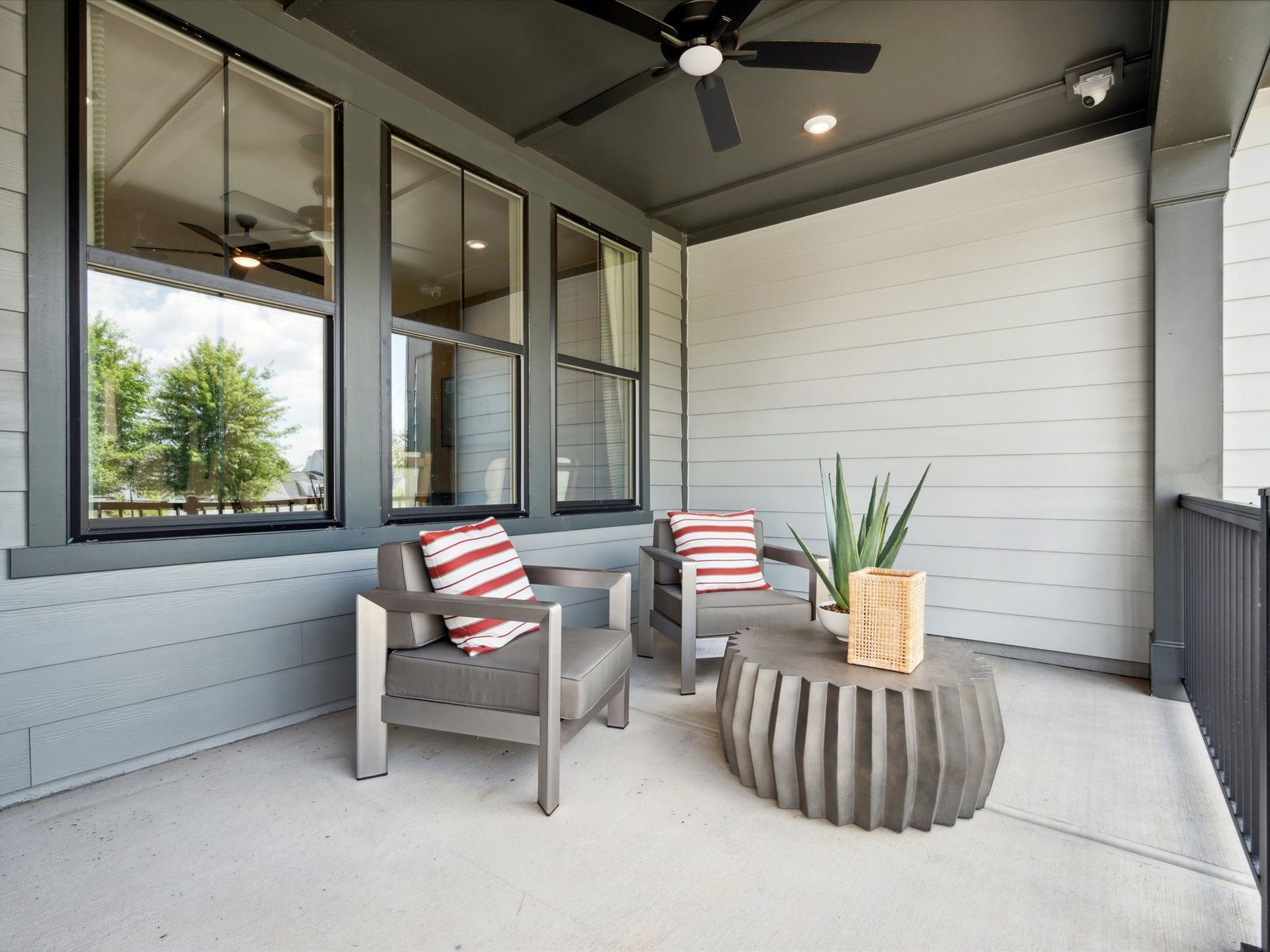 The Allison at Seven Oaks Model Home:Model Home Covered Outdoor Living Space