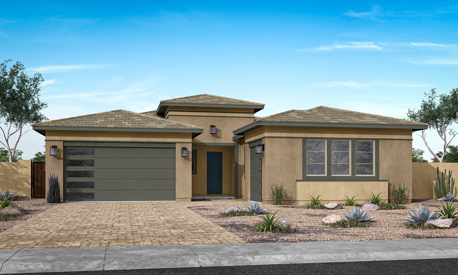 Bella Vista Farms:Gardenia Plan 5009 | Exterior Style C Rendering