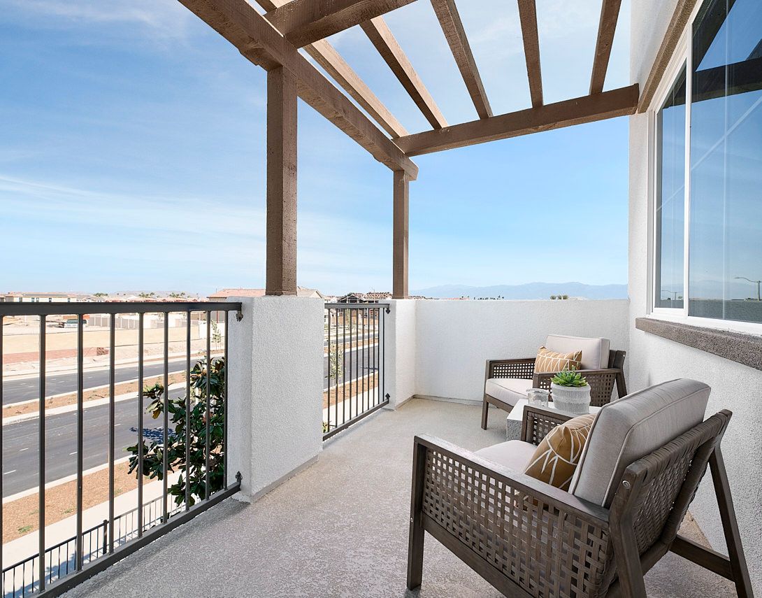 Sage Court at Chino:Plan 5 Model Home Deck