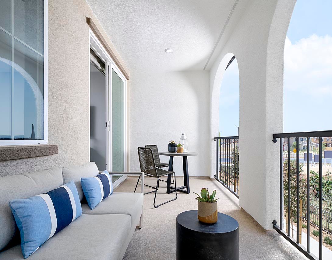 Sage Court at Chino:Plan 6 Model Home Deck