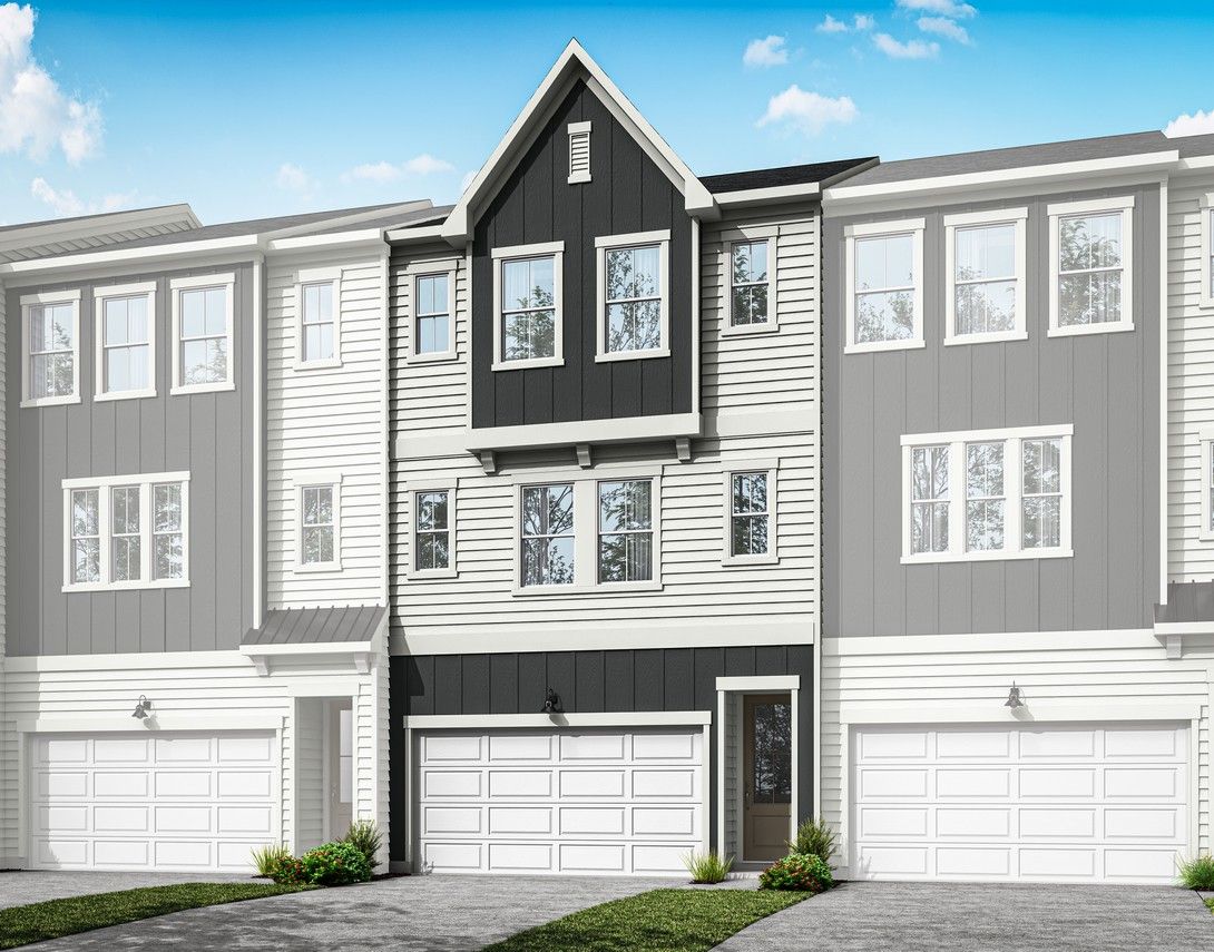 Twinleaf Townes | Huck Plan:Exterior Rendering