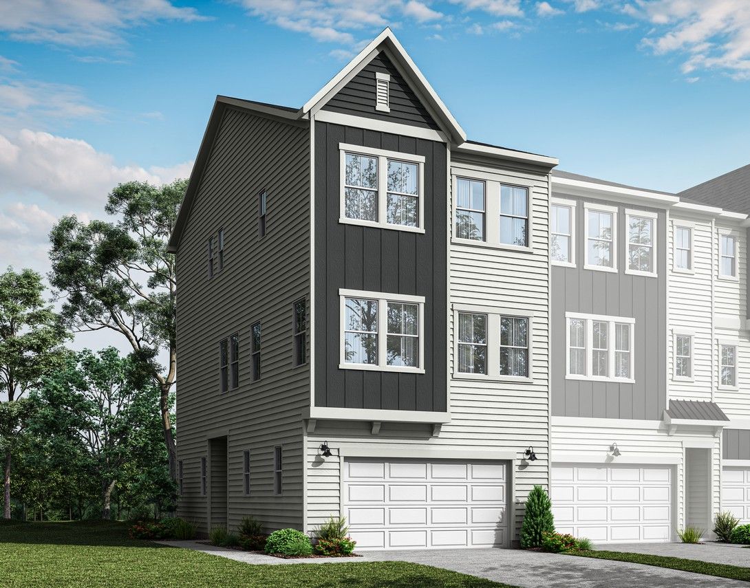 Twinleaf Townes | Piper Plan:Exterior Rendering