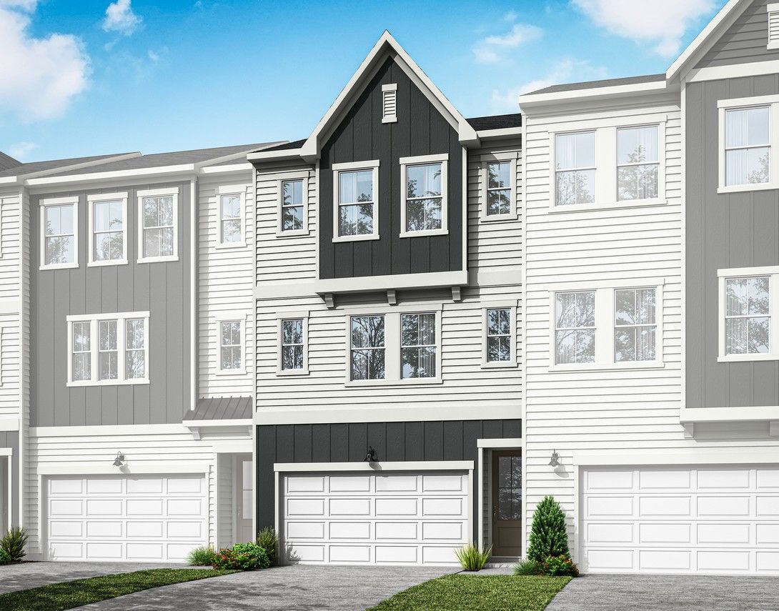 Twinleaf Townes | Huck Plan:Exterior Rendering