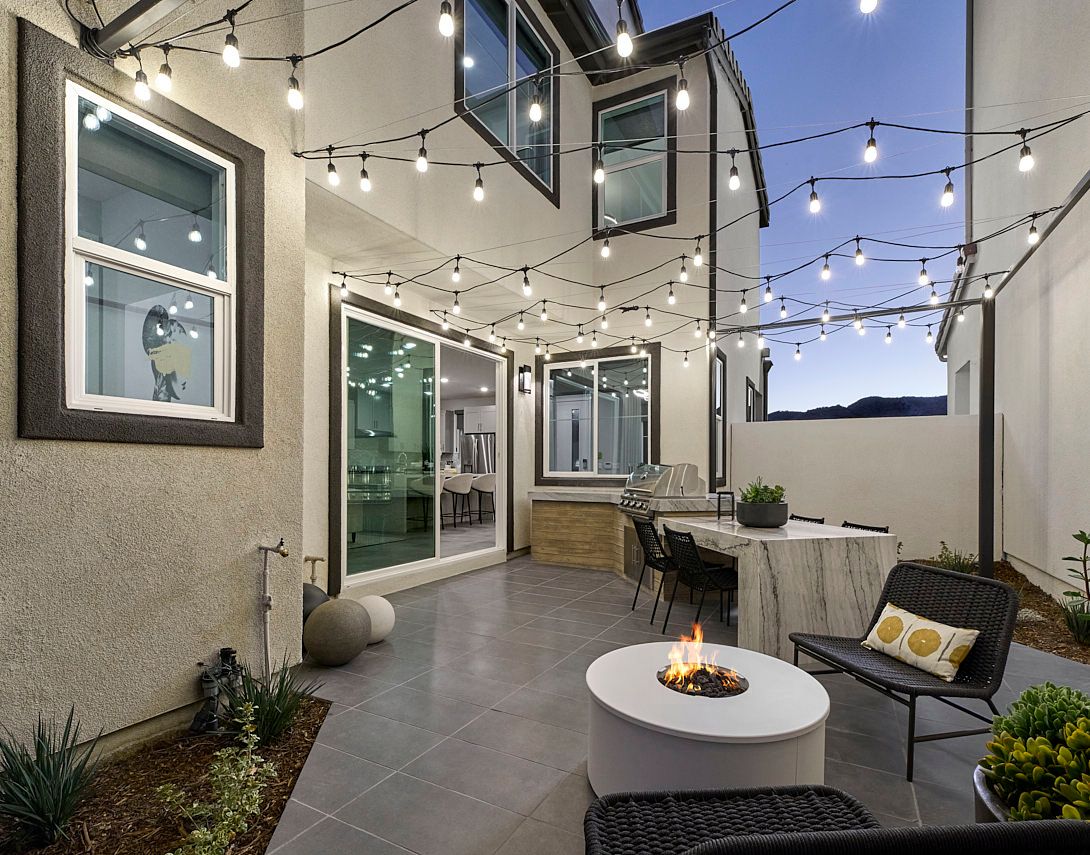 Lark at Valencia Plan 1 Model Home:Covered Porch