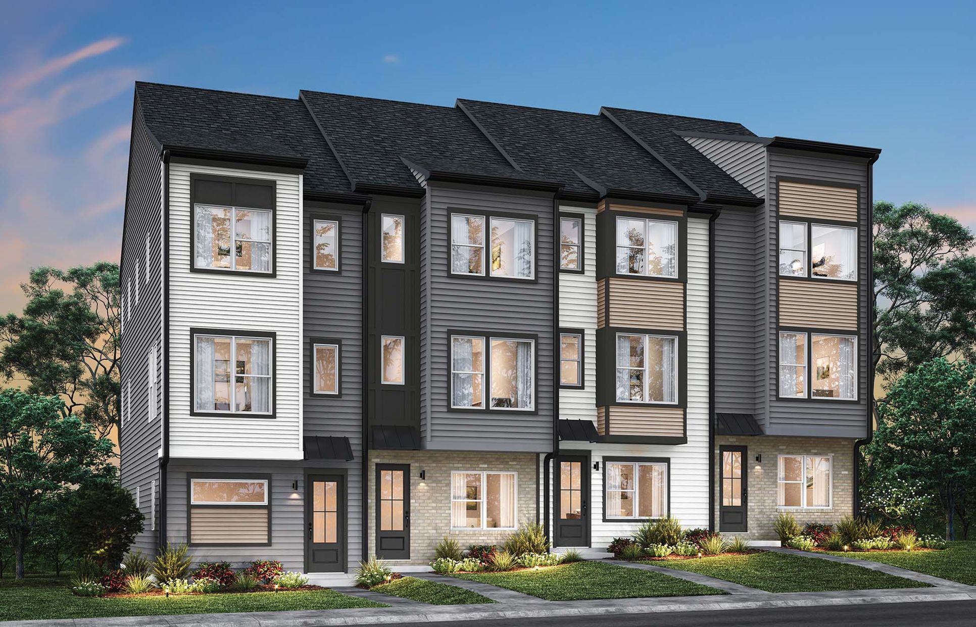 Exterior:Southmont Model Building Front Elevation