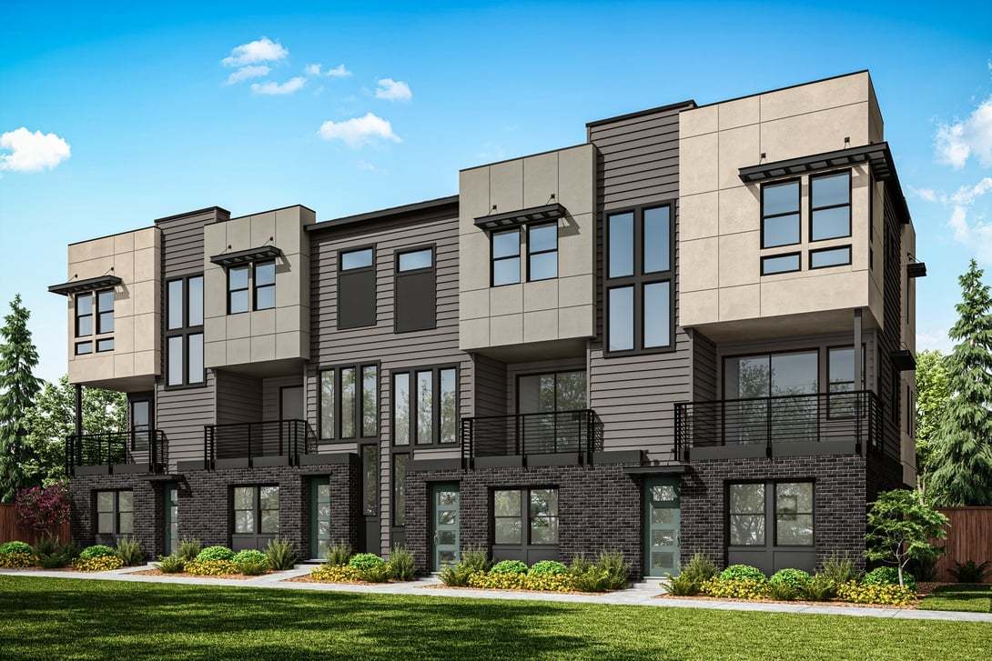 Arborstone Building 14 | 4-Plex:Exterior Style C | Color Scheme 5