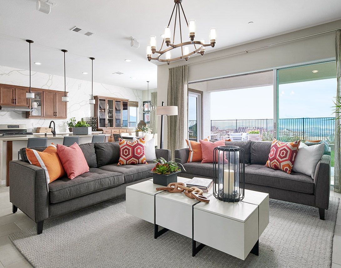 Lyra At Skyline Plan 1 Model Home Great Room