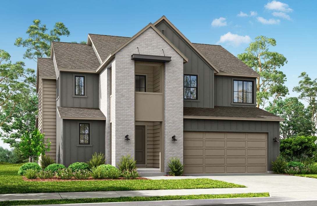 Discover Collection at Crossing at Lake Creek Plan:Exterior Style B | Color Scheme 6