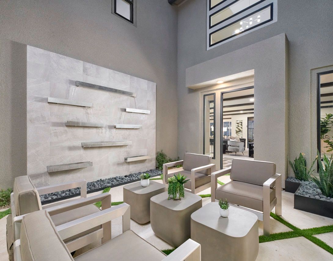 Carlisle Peak in Summerlin:Plan 1 | Courtyard - Preliminary Photography
