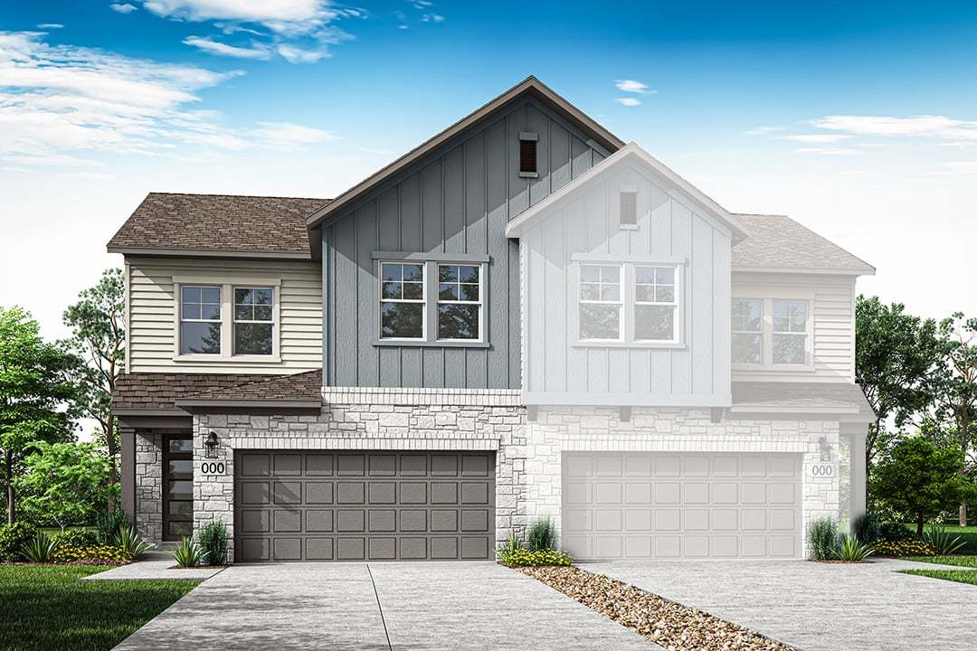 The Madison Paired Home:Paired Home 1 | Exterior Style A Left