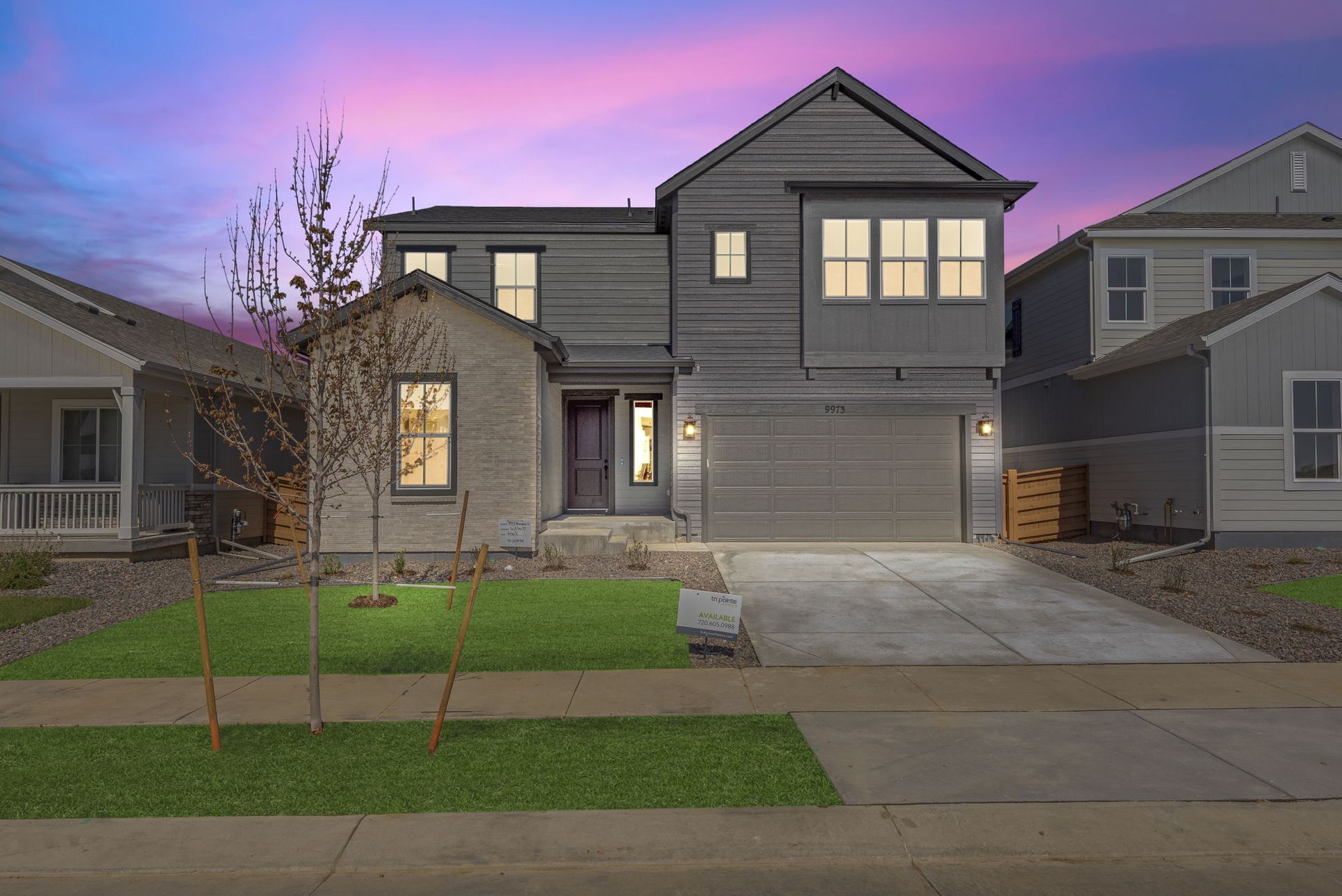 9973 Worchester Street:Farmhouse style front exterior