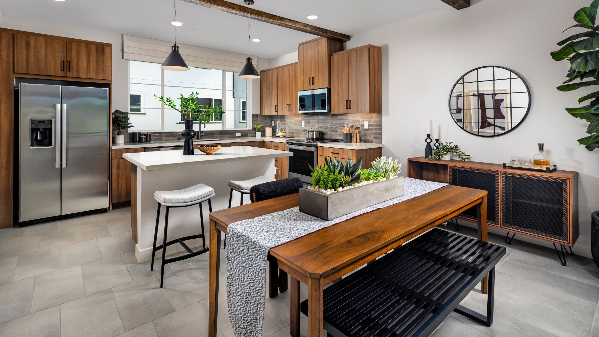 Plan 1 (Tailored Industrial):Dining & Kitchen