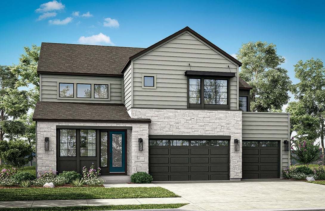 Timberline Collection | Plan 4:Exterior Style A | Color Scheme 2